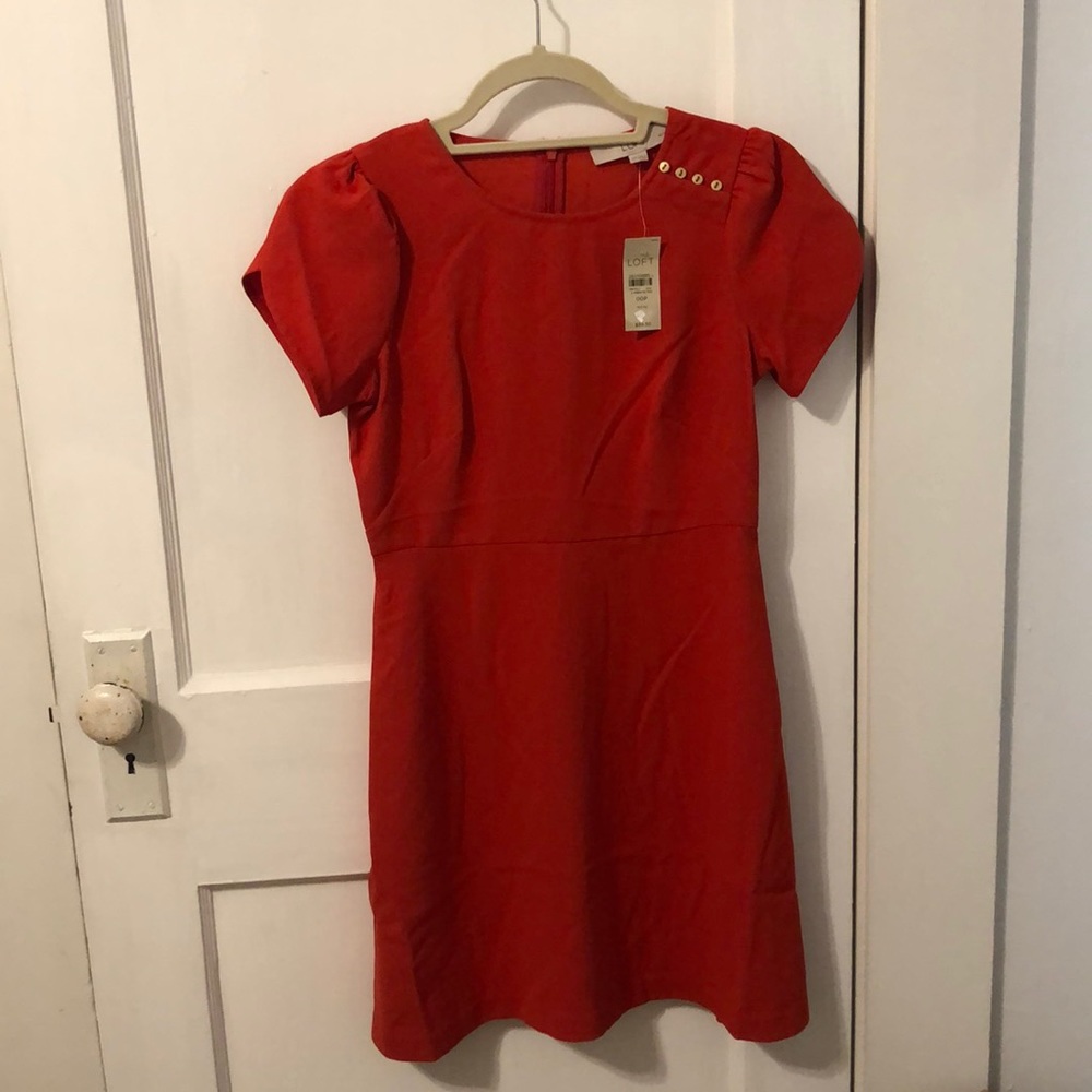 NWT Loft red dress